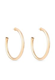 Susan Caplan Vintage 1980s hoop post-back earrings - Oro