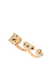 Susan Caplan Vintage Anello Panther con cristalli anni 2000 - Oro