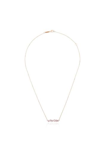 Collana in oro rosa 18kt e zaffiri