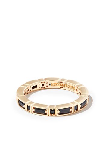 Suzanne Kalan 18kt yellow gold Inlay black diamond ring - Oro