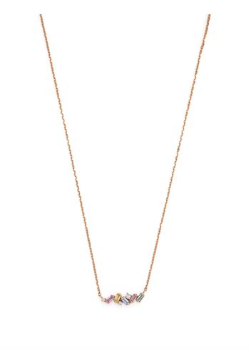 Suzanne Kalan Collana Fireworks in oro rosa 18kt con zaffiro e diamanti