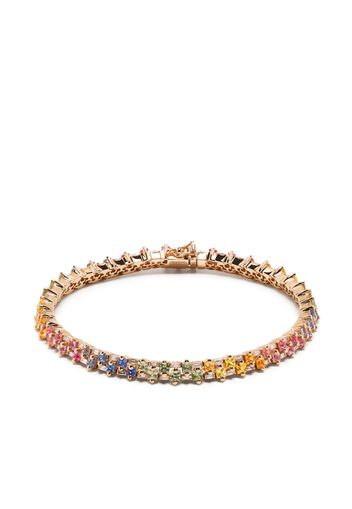 Suzanne Kalan Bracciale tennis in oro rosa 18kt con zaffiri