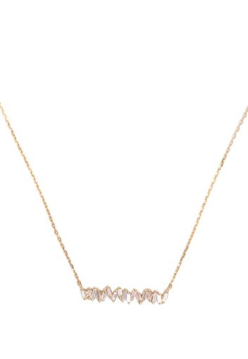 Suzanne Kalan 18K yellow gold diamond bar necklace - Oro