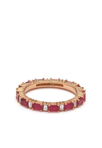 Suzanne Kalan Anello Eternity in oro rosa 18kt con rubini