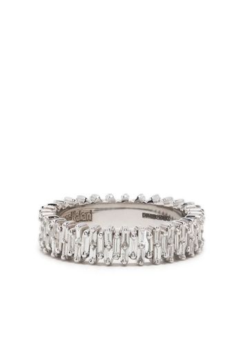 Suzanne Kalan Anello eternity in oro bianco 18kt con diamanti - Argento