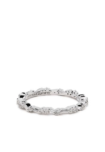 Suzanne Kalan Anello eternity Frenzy in oro bianco 18kt con diamanti - Argento