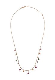 Suzanne Kalan "Collana Rainbow Fireworks Dangle in oro rosa 18kt, diamanti e zaffiro" - ROSE GOLD