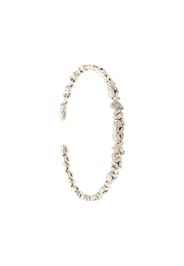 Bracciale rigido Uneven Fireworks in oro bianco 18kt e diamanti