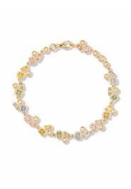 Suzanne Kalan 18kt yellow gold Pastel sapphire inlay bracelet - Oro