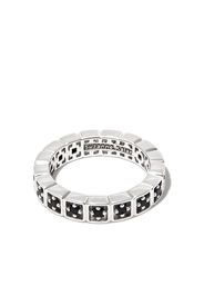 Suzanne Kalan 18kt white gold Inlay mini sapphire ring - Argento