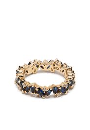 Suzanne Kalan Anello Bliss in oro 18kt con zaffiri e diamanti - Blu