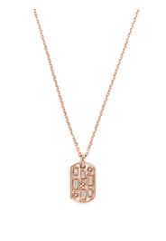 Suzanne Kalan Collana Inlay Dog Tag in oro giallo 18kt con diamanti