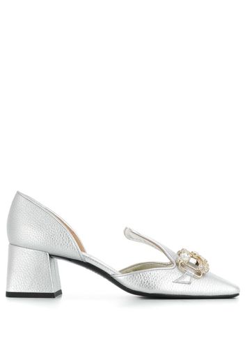 D'orsay pavé bow pumps