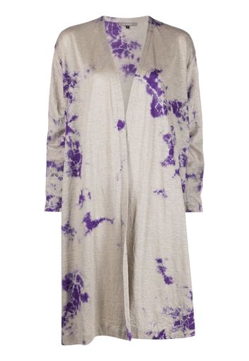 Suzusan abstract-print linen gown - Toni neutri