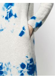 Cardigan lungo con fantasia tie dye