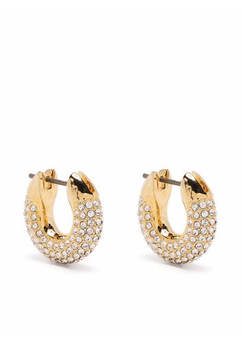 Swarovski Dextera crystal-embellished hoop earrings - Oro