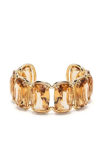 Swarovski Harmonia floating-crystals cuff bracelet - Giallo