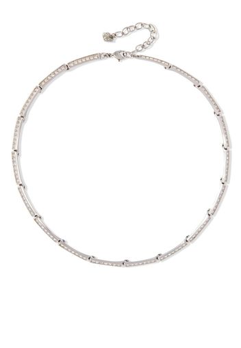 Swarovski 1990s Swarovski crystal-embellished necklace - Argento