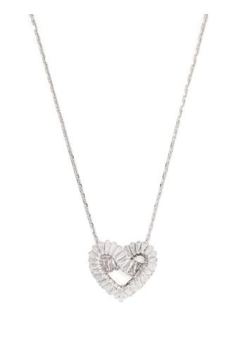 Swarovski Matrix heart-pendant necklace - Argento