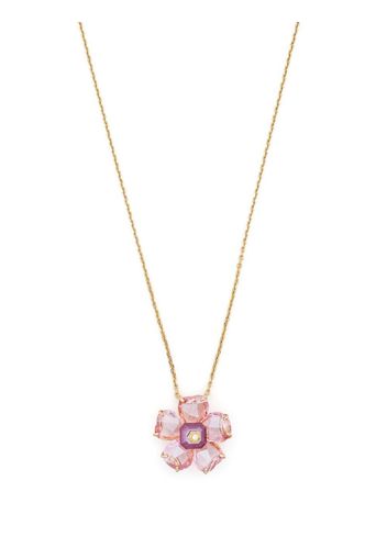 Swarovski glass flower charm necklace - Oro