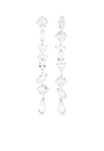 Swarovski Mesmera crystal-embellished earrings - Argento