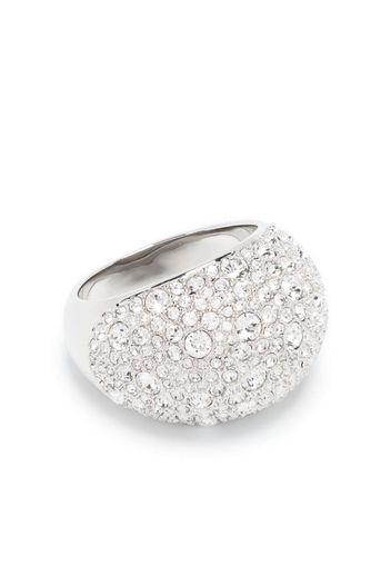 Swarovski Luna pavé-crystals ring - Argento