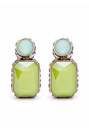 Swarovski Orbita asymmetrical earrings - Verde