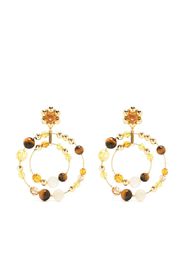 Swarovski Somnia beaded hoop earrings - Oro