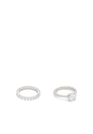 Swarovski Constella Princess-cut rings - Argento