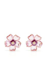 Swarovski flower charm earrings - Oro