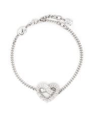 Swarovski Matrix heart pendant bracelet - Argento