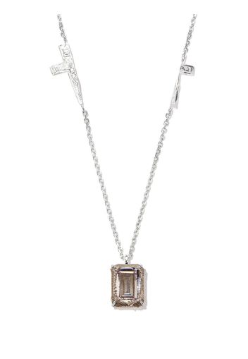 SWEETLIMEJUICE crystal-embellished pendant necklace - Argento