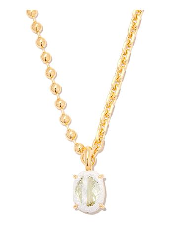 SWEETLIMEJUICE crystal-embellished charm necklace - Oro