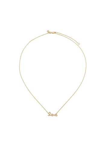 Sydney Evan 'love' necklace - Effetto metallizzato