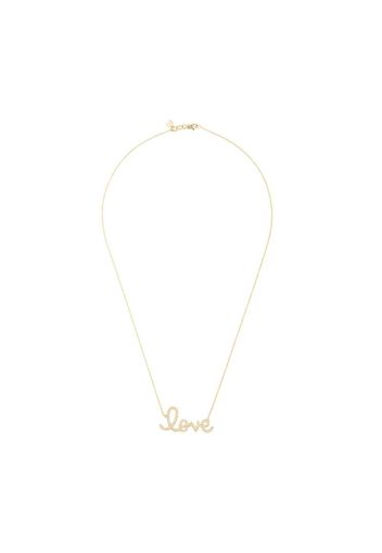 Collana Love in oro giallo 14kt con diamante