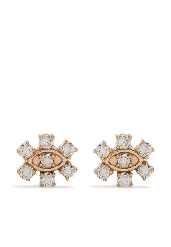 Sydney Evan 14kt yellow gold diamond stud earrings - Argento