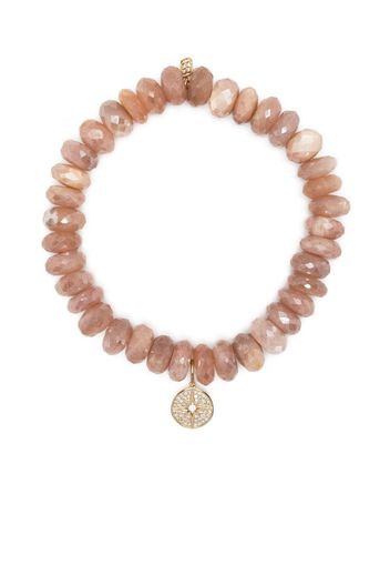 Sydney Evan 14kt yellow gold moonstone beaded bracelet - Rosa