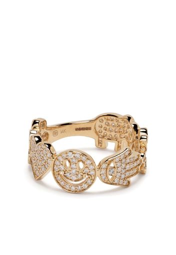 Sydney Evan 14kt yellow gold Icon diamond ring - Oro