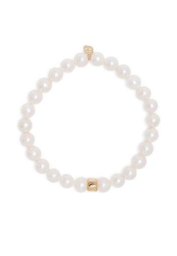 Sydney Evan 14kt yellow gold Marquise Rondelle pearl bracelet - Bianco