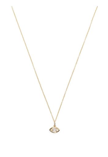 Sydney Evan 14kt yellow gold Marquise Eye diamond necklace - Oro