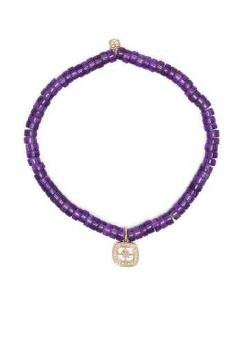 Sydney Evan 14kt yellow gold Starburst amethyst bracelet - Viola