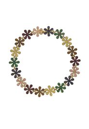 14kt yellow gold sapphire Rainbow Daisy Eternity bracelet