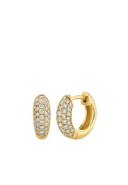 Orecchini Wave in oro 14kt e diamanti