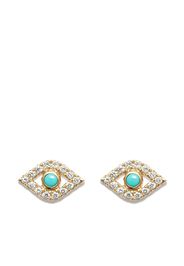 Sydney Evan 14kt yellow gold Evil Eye stud earrings - Oro