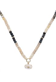 Sydney Evan 14k yellow gold diamond and opal beaded necklace - Multicolore