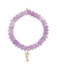 Sydney Evan 14kt yellow gold amethyst beaded bracelet - Viola