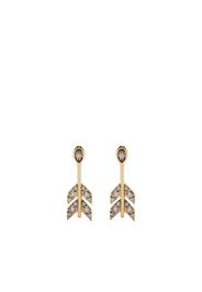 Sydney Evan 14kt yellow gold arrow stud earrings - Oro