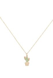 Sydney Evan 14kt yellow gold cactus charm necklace - Oro