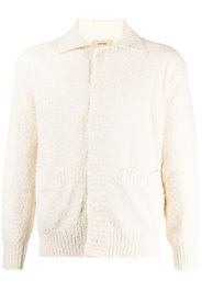 System long-sleeve knitted cardigan - Toni neutri