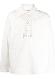 System Camicia con colletto ampio - Bianco